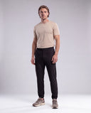 ANTON • Erkek Atletik Kesim Beli Esnek Jogger Pantolon — Siyah