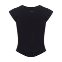 BELLA • Kadın Bisiklet Yaka T-Shirt — Siyah