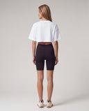 DORA • Kadın Rahat Kesim Crop Top — Beyaz