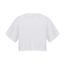 DORA • Kadın Rahat Kesim Crop Top — Beyaz