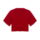 DORA • Kadın Rahat Kesim Crop Top — Bordo