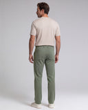 LARRY • Erkek Pileli Keten Karışımlı Pantolon — Mineral Yeşili