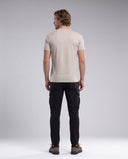 LIOR • Erkek Bisiklet Yaka Basic T-Shirt — Bej