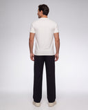 LIOR • Erkek Bisiklet Yaka Basic T-Shirt — Beyaz