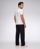 LIOR • Erkek Bisiklet Yaka Basic T-Shirt — Beyaz