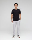 LIOR • Erkek Bisiklet Yaka Basic T-Shirt — Siyah