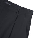 LUKE • Erkek Pileli Baggy Pantolon — Nero
