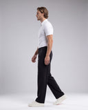 LUKE • Erkek Pileli Baggy Pantolon — Nero
