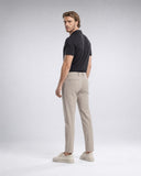 MATT • Erkek Yarı Lastikli Bel Chino Pantolon — Bej