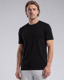 SAM • Erkek Bisiklet Yaka Basic T-Shirt — Siyah