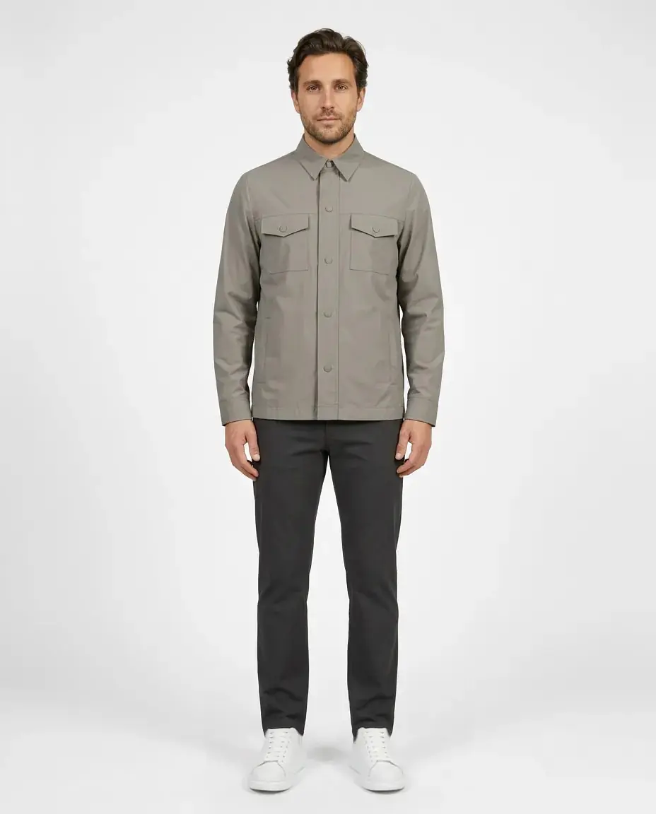 Ürün görseli: PATRICK Erkek Mont Shirt-Jacket Standart Kesim - Bej