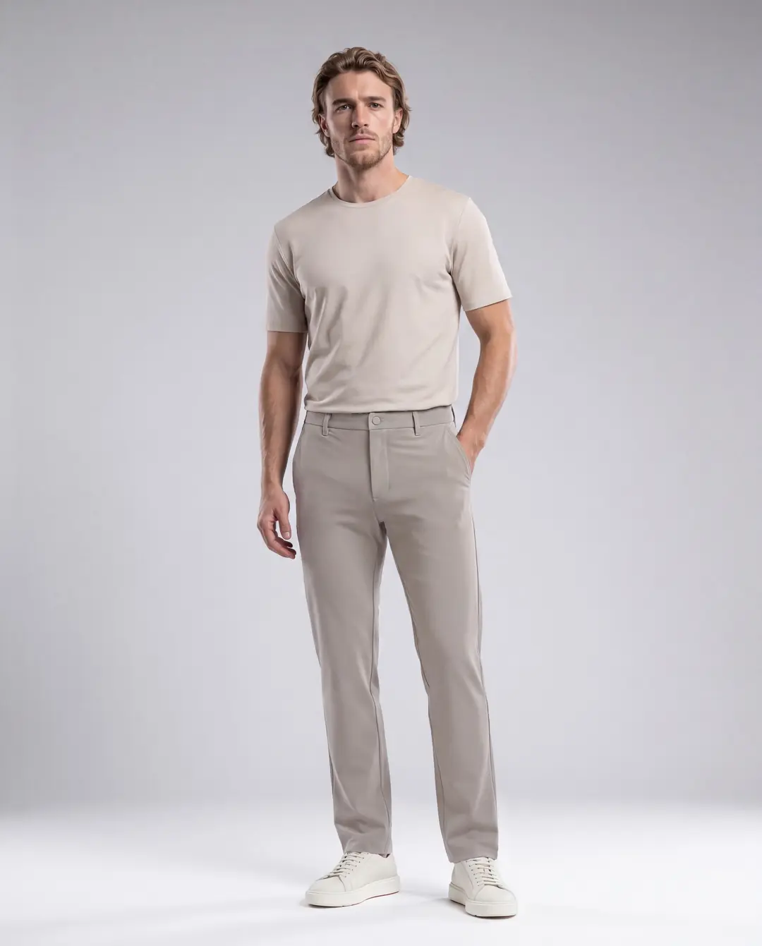Ürün görseli: JACK • Erkek Slim Fit Chino Pantolon - Bej