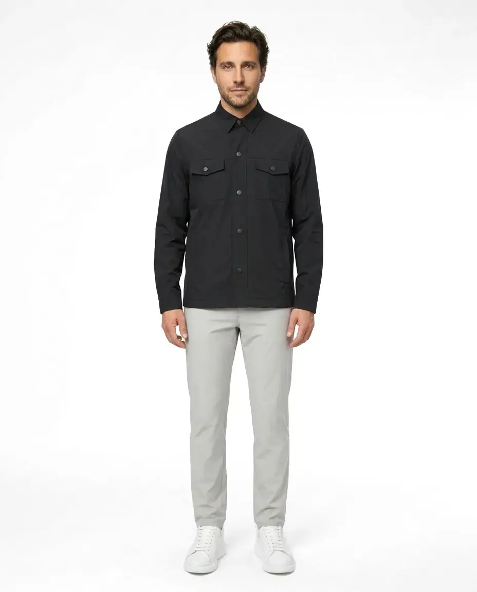 Ürün görseli: PATRICK Erkek Mont Shirt-Jacket Standart Kesim - Siyah