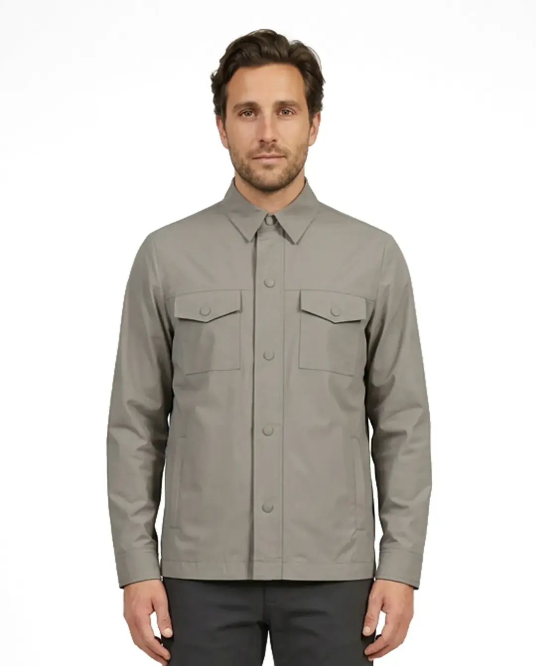 PATRICK Erkek Mont Shirt-Jacket Standart Kesim - Bej