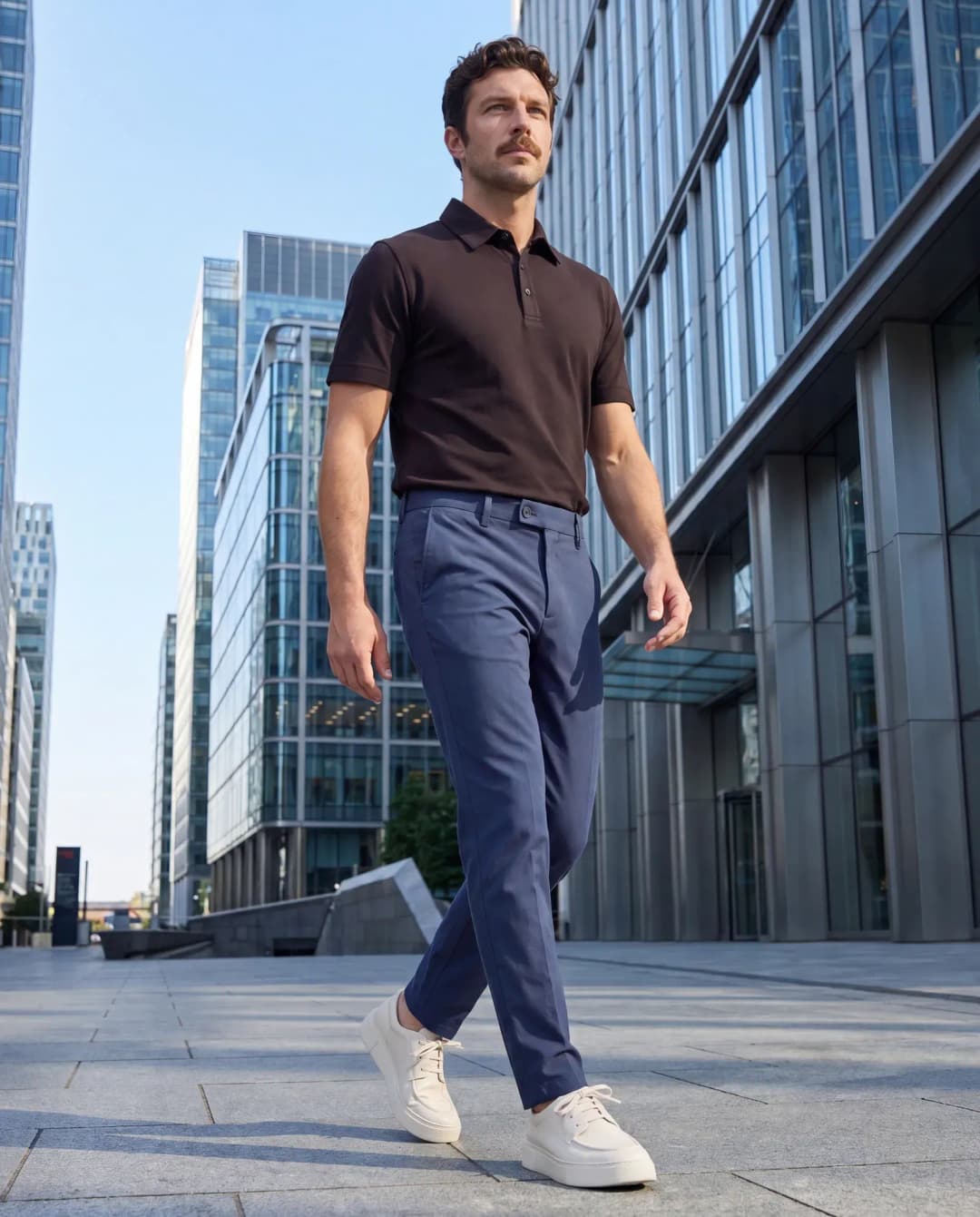 HENRY Erkek Pantolon Chino Atletik Kesim