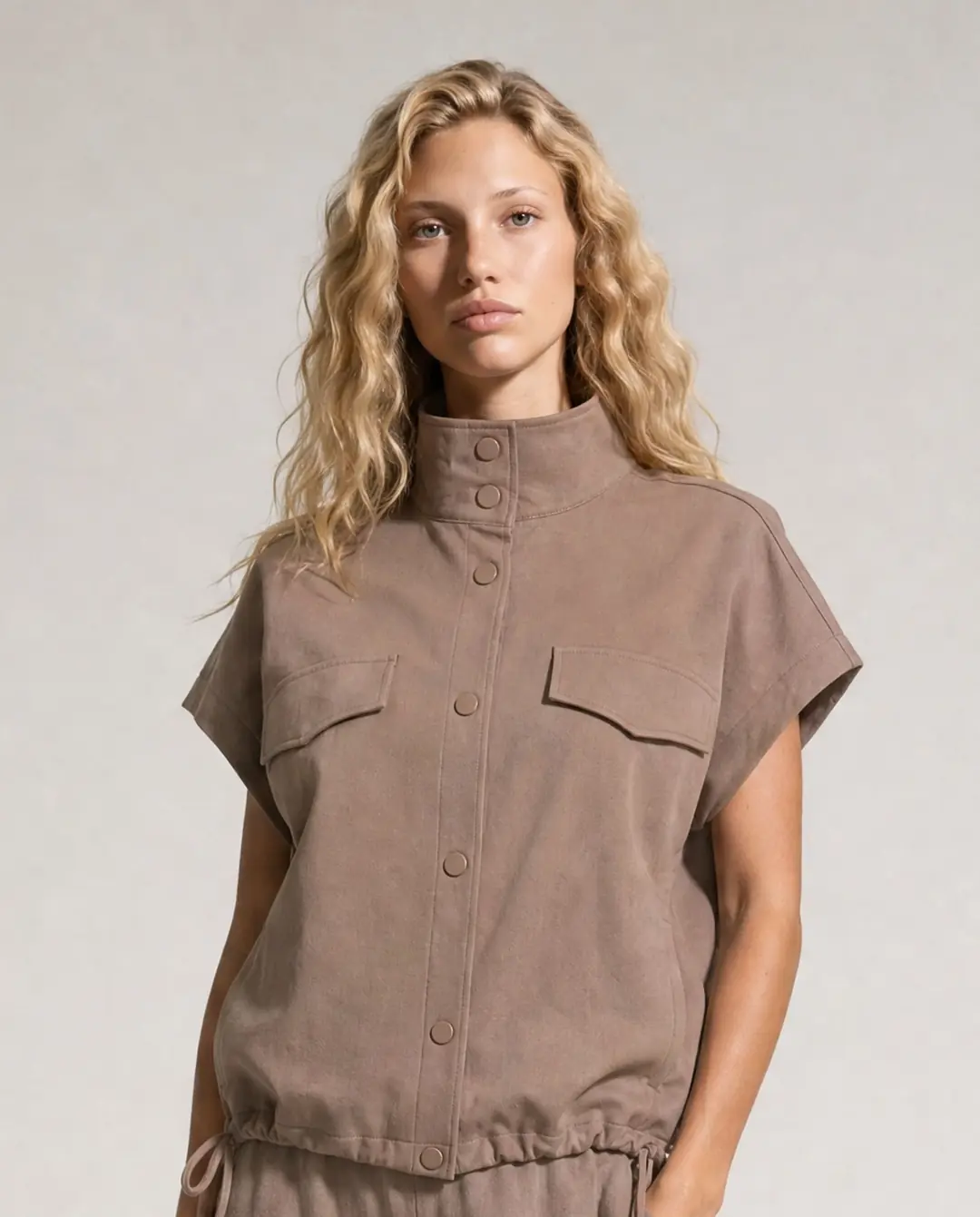 Ürün görseli: IVY • Kadın Oversize Gömlek Yelek