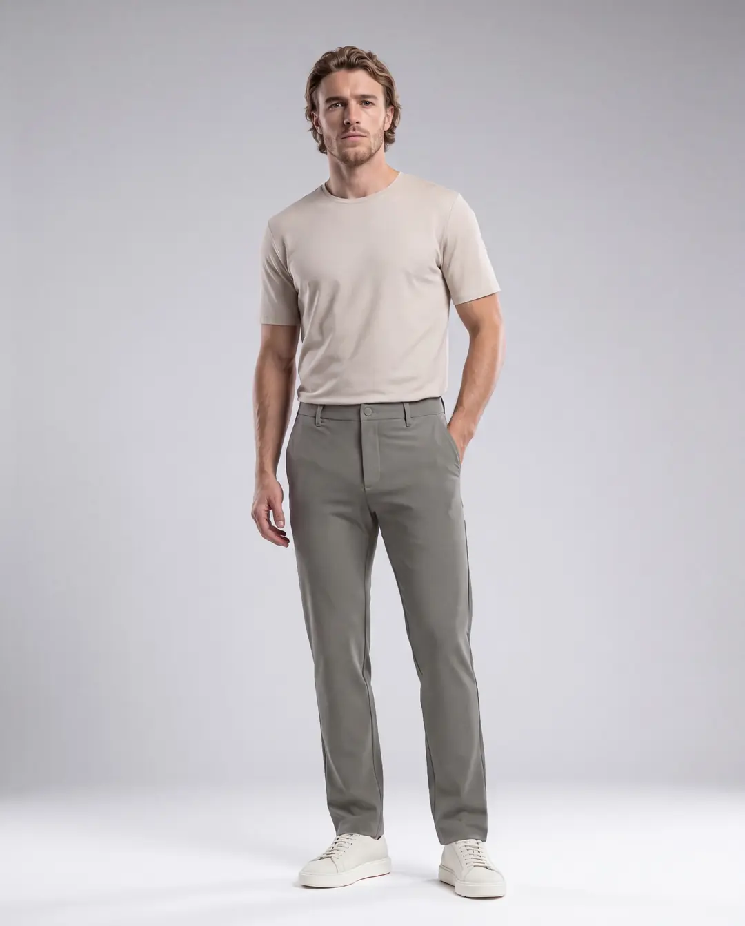 Ürün görseli: JACK • Erkek Slim Fit Chino Pantolon - Haki
