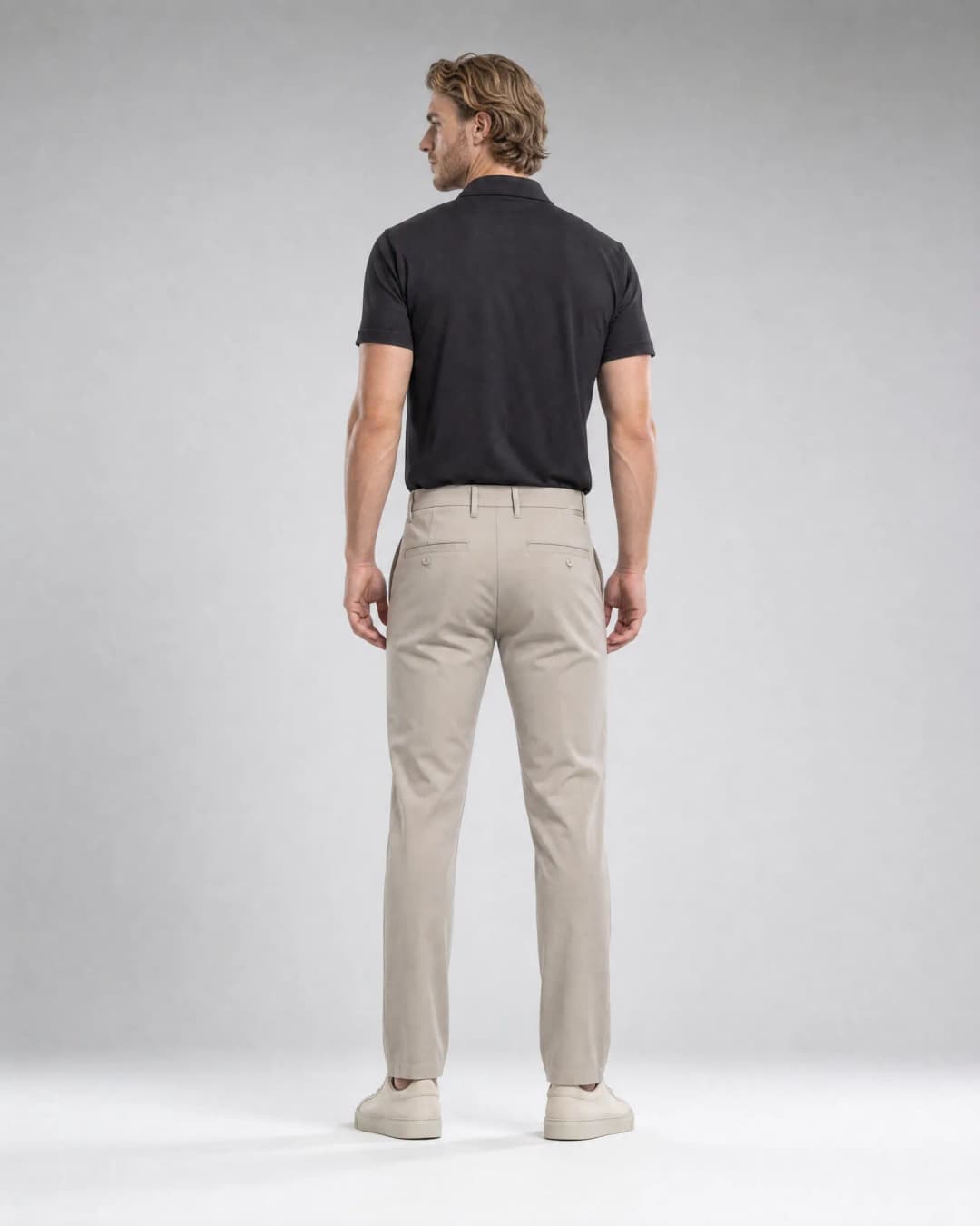 MATT Men Pants Chino Semi-Elastic Waist Relaxed Fit
