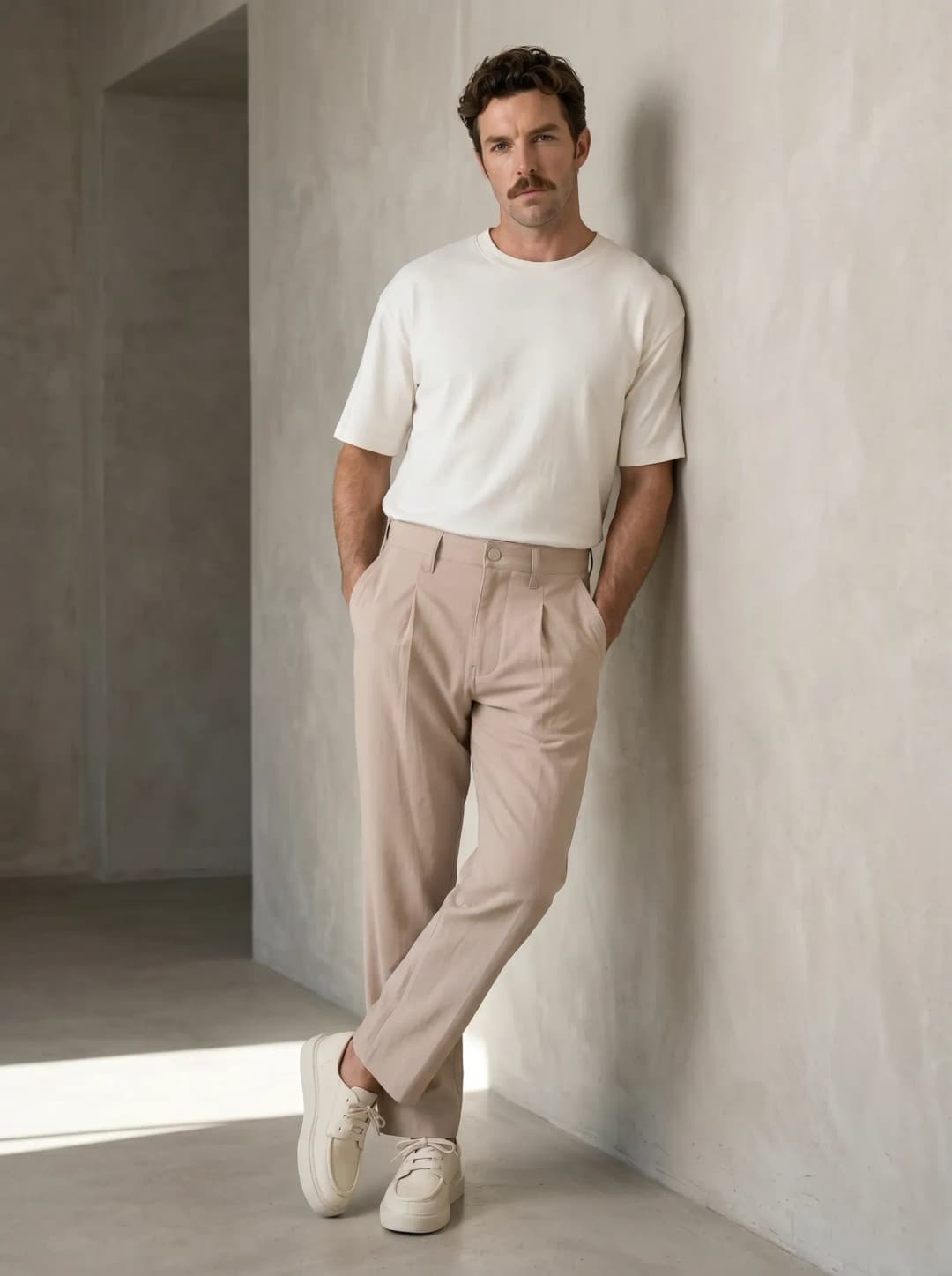 LARRY Erkek Pantolon Chino Rahat Kesim