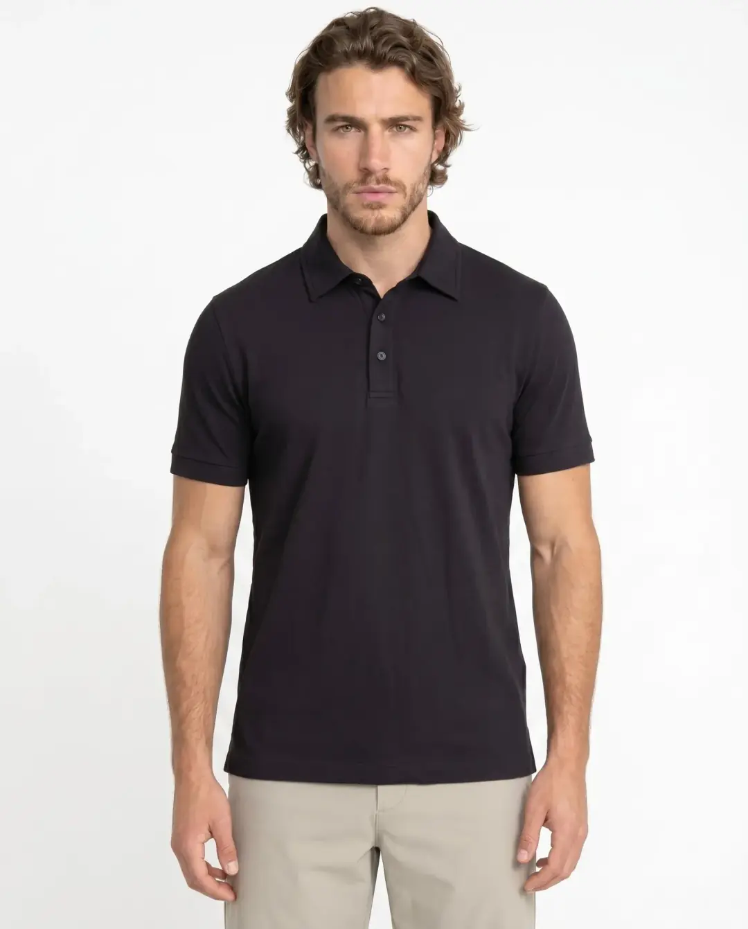 LEO Erkek Basic T-Shirt Regular Fit - Siyah