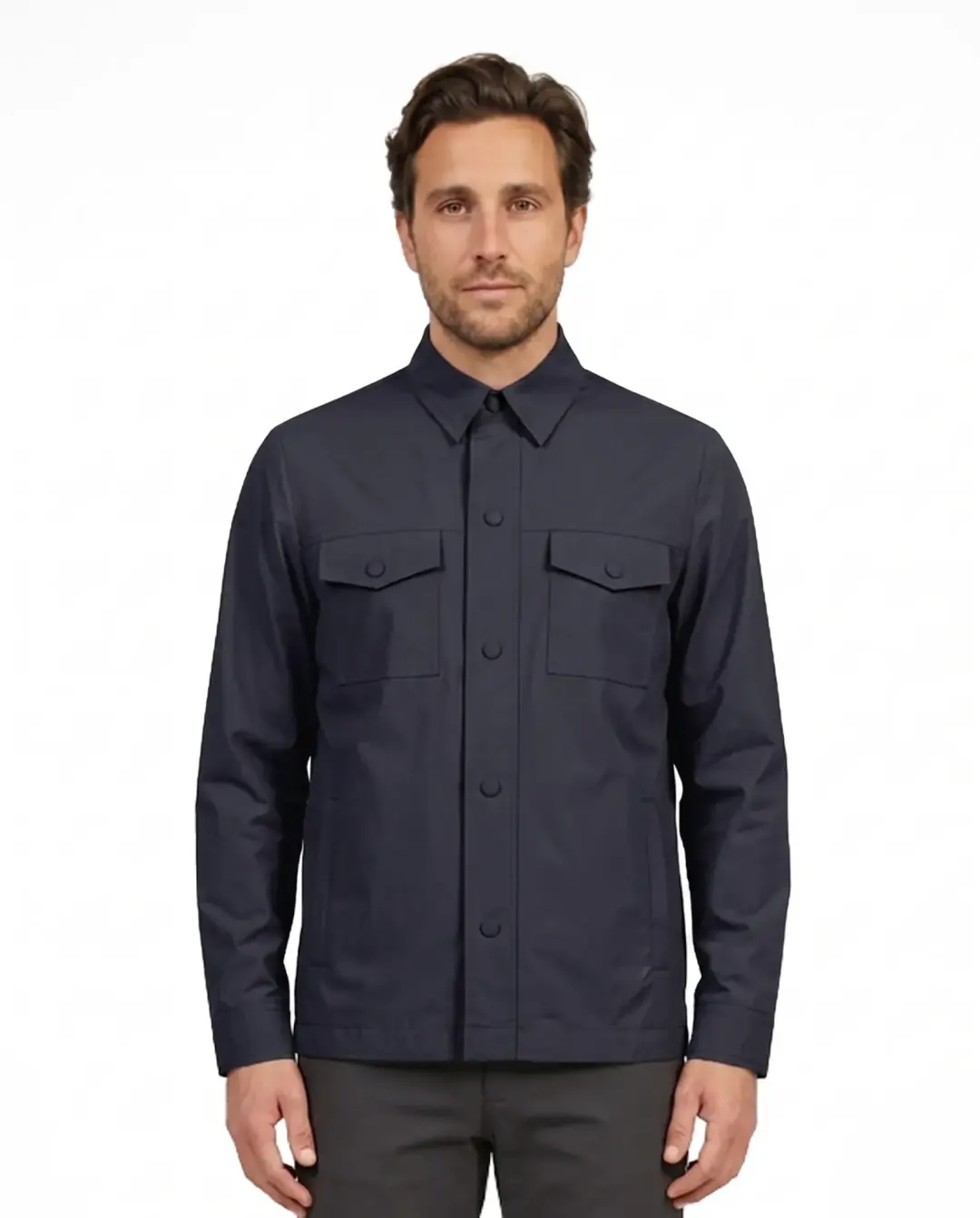 PATRICK Erkek Mont Shirt-Jacket Standart Kesim - Lacivert