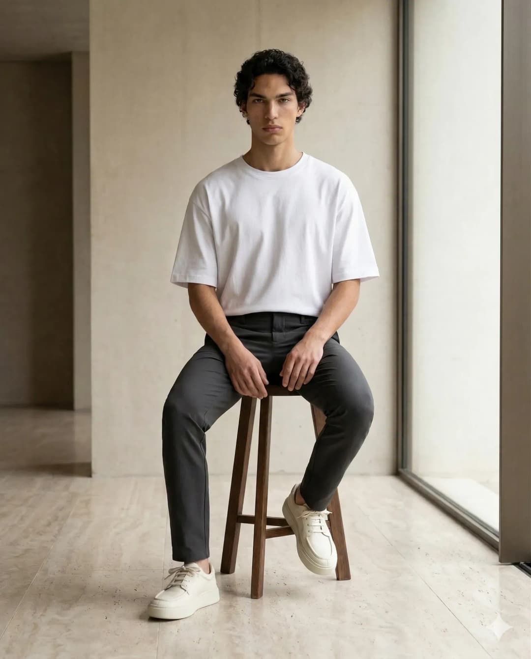 JACK Erkek Pantolon Chino Tailored Slim-Straight