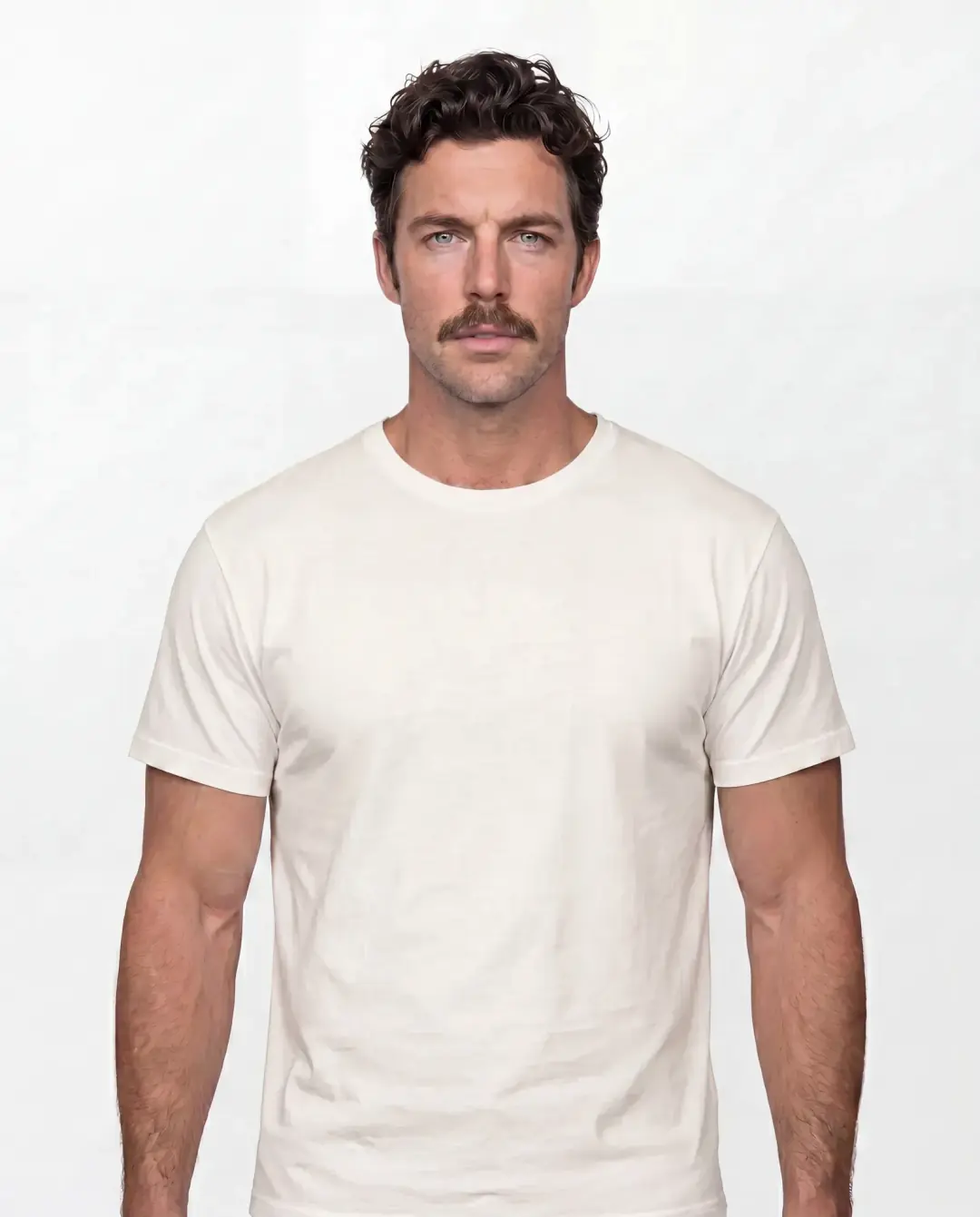 LIOR Erkek Basic T-Shirt Klasik Kesim - Beyaz